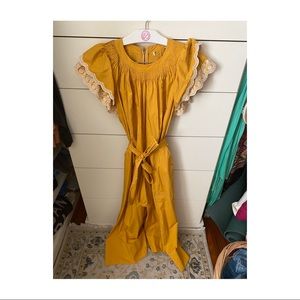 Ulla Johnson mustard yellow jumpsuit size 0